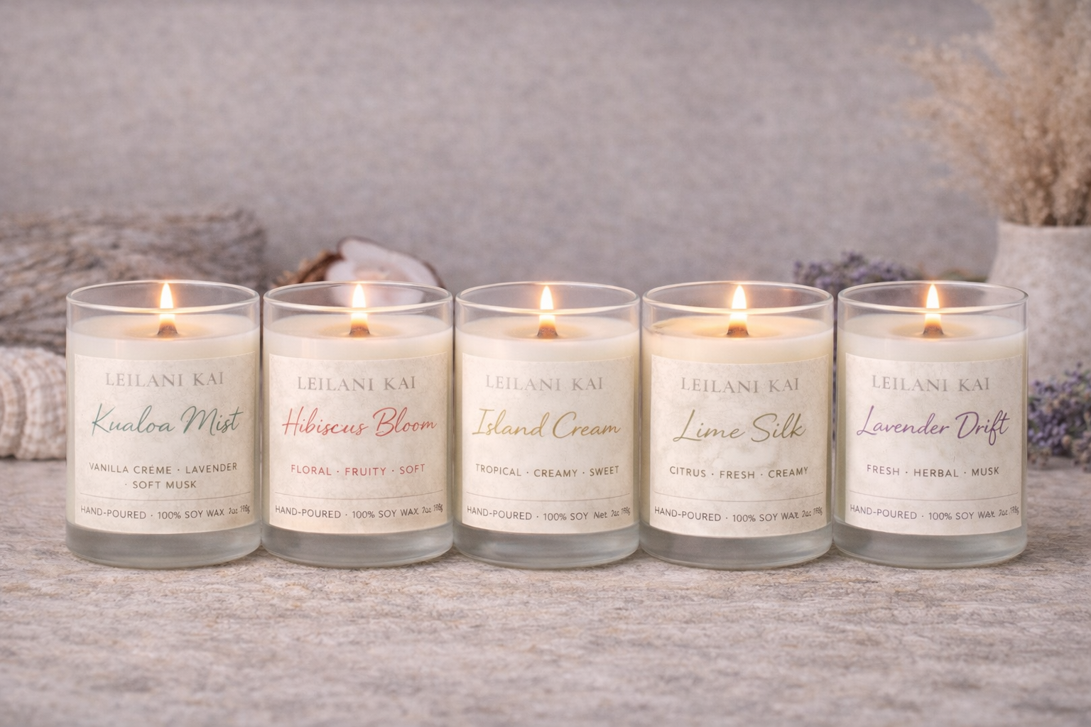 Leilani Kai candle detail