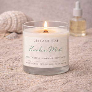 Kualoa Mist 4oz Discovery Candle From Leilani Kai Candle Co.