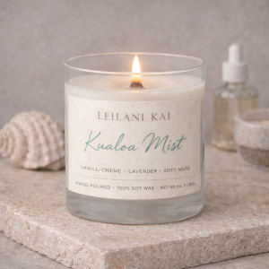 Kualoa Mist Candle From Leilani Kai Candle Co.